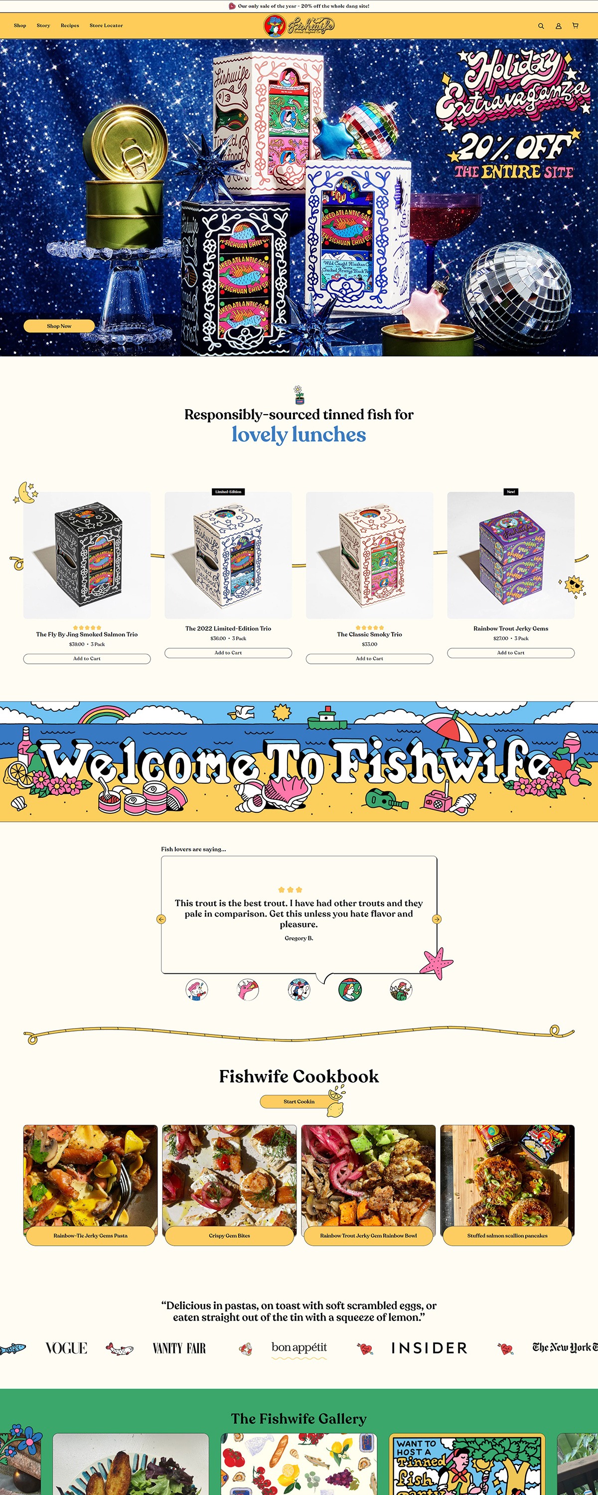 eCommerce website: Fishwife