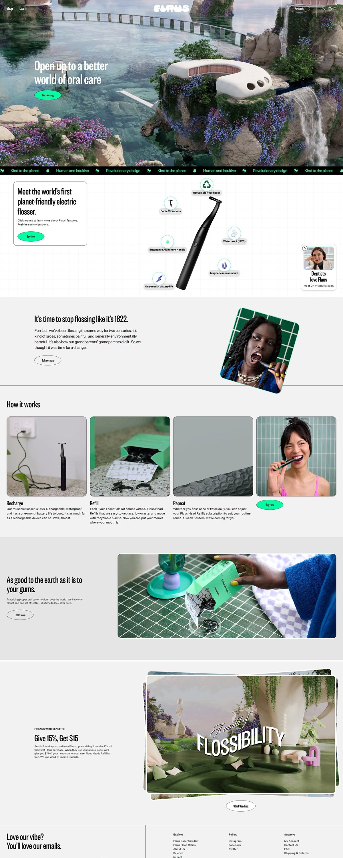 eCommerce website: Flaus