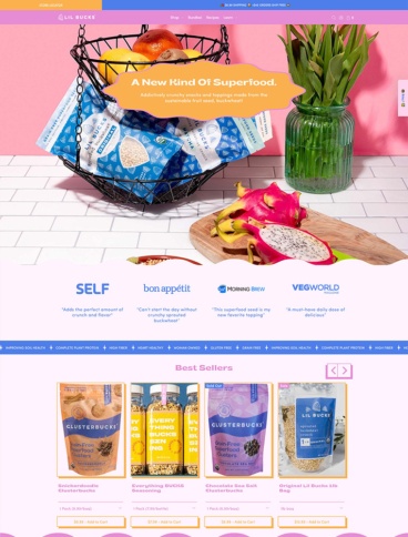 eCommerce website: Lil Bucks