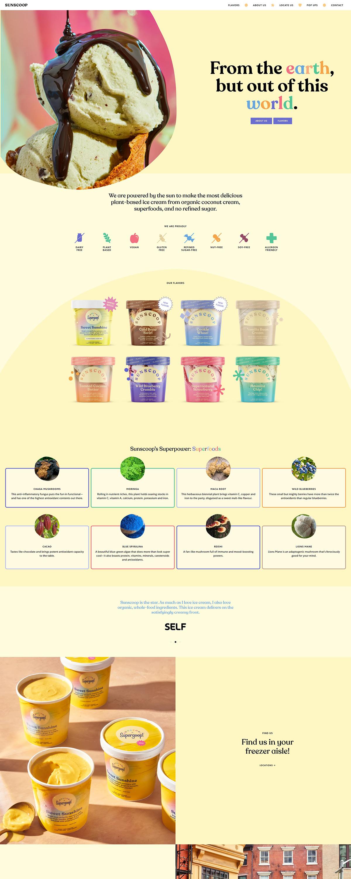 eCommerce website: Sunscoop