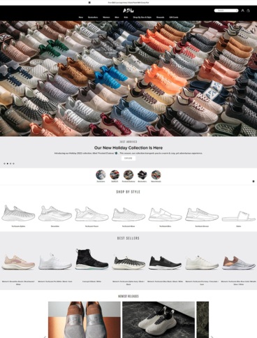 eCommerce website: Athletic Propulsion Labs