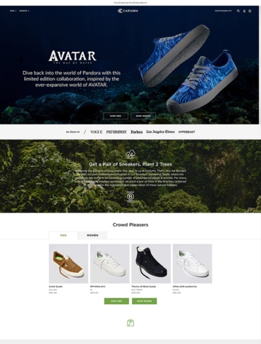 eCommerce website: CARIUMA