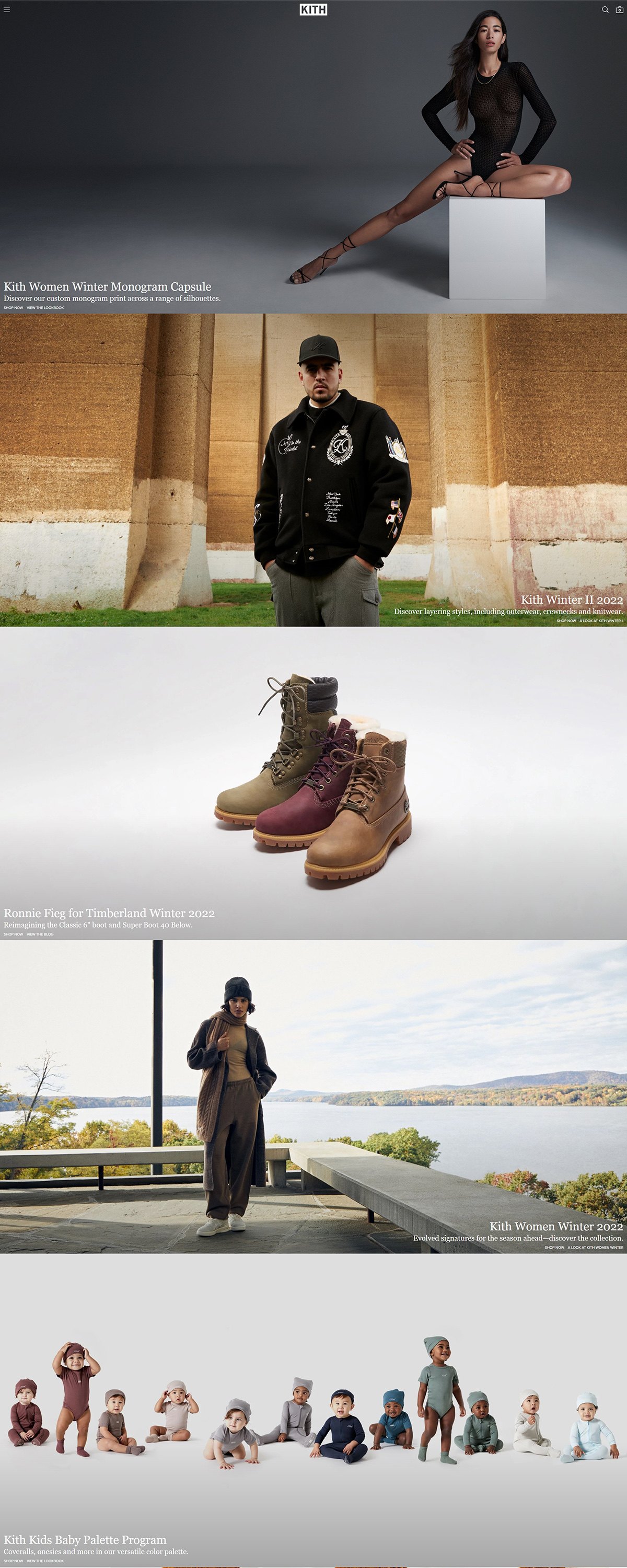 eCommerce website: Ministry of Supply