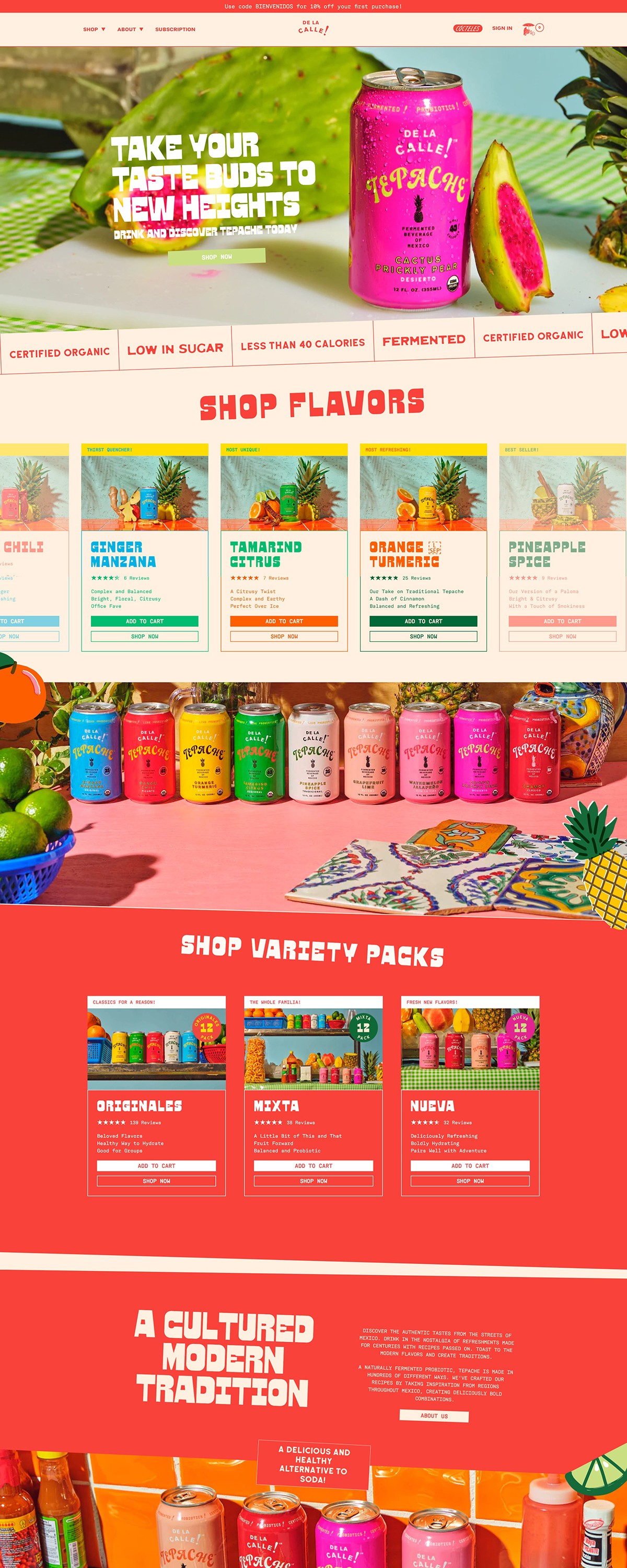 eCommerce website: De La Calle