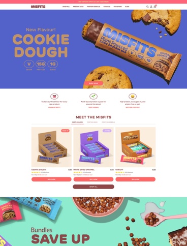 eCommerce website: Misfits