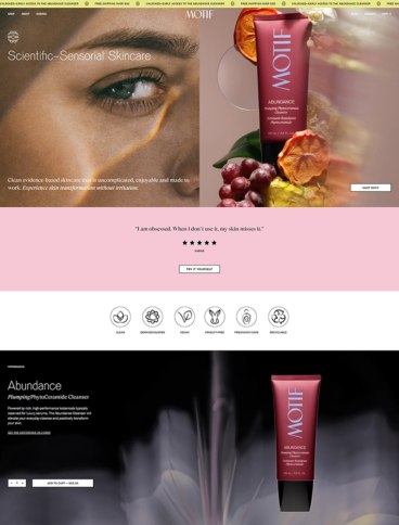 eCommerce website: Motif