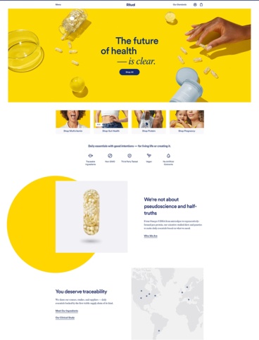 eCommerce website: Ritual