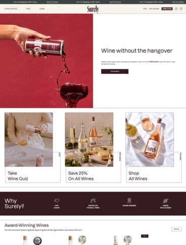 eCommerce website: Surely