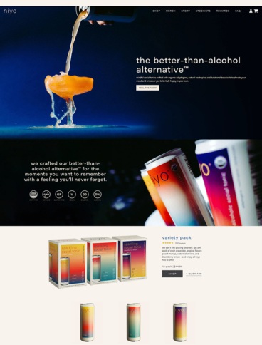 eCommerce website: hiyo