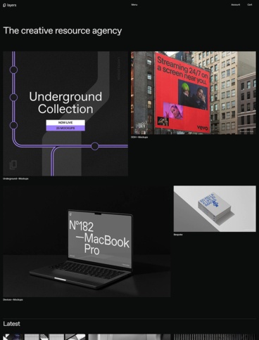 eCommerce website: Layers