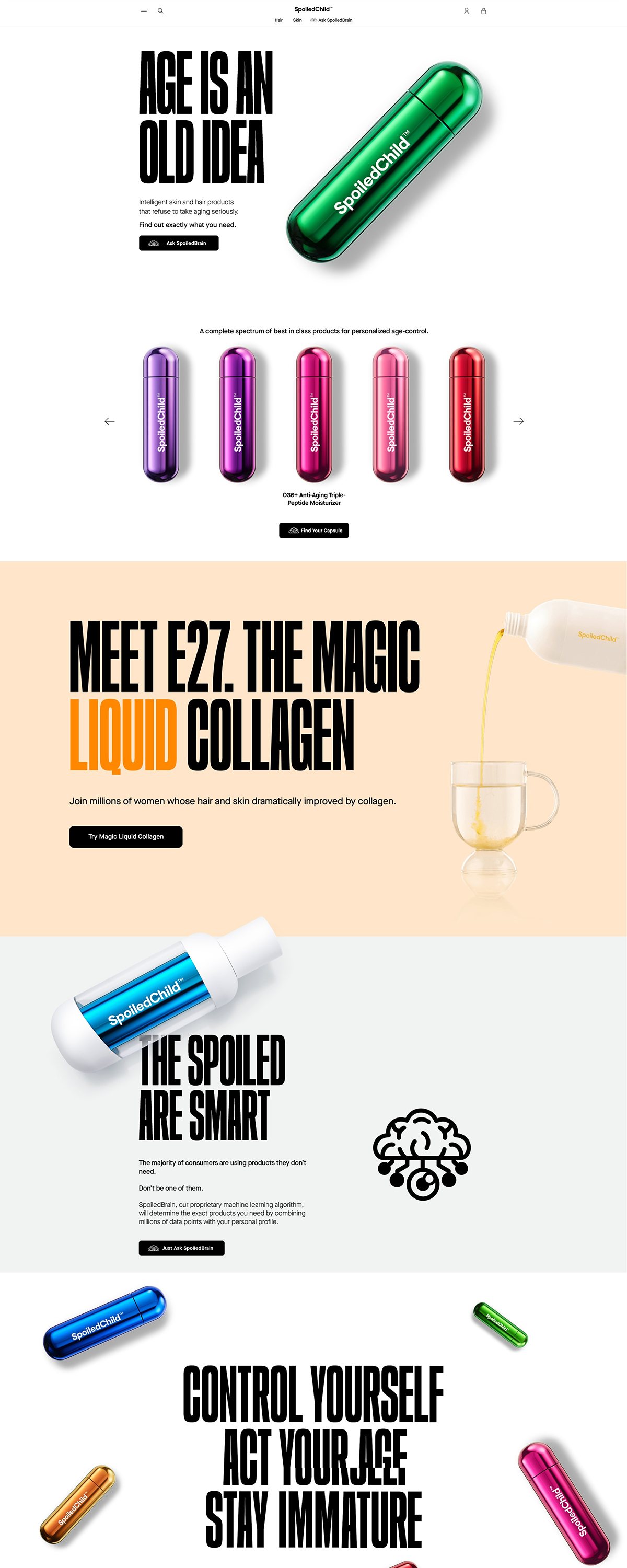 eCommerce website: Spoiled Child