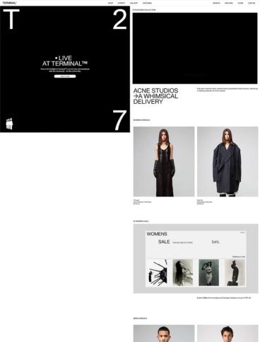 eCommerce website: Terminal