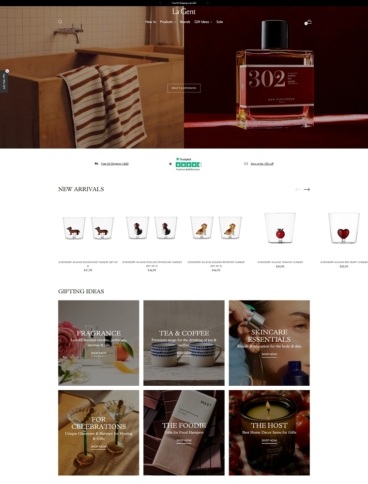 eCommerce website: La Gent