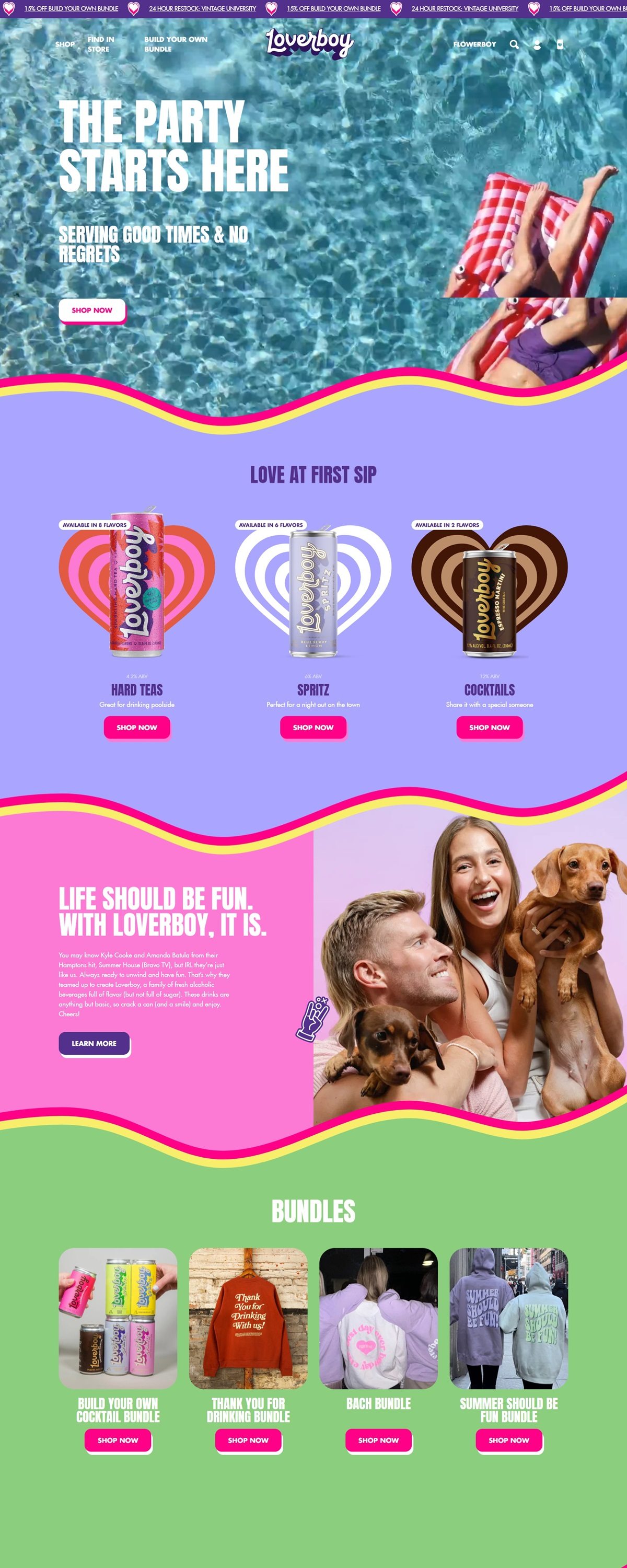 eCommerce website: Loverboy