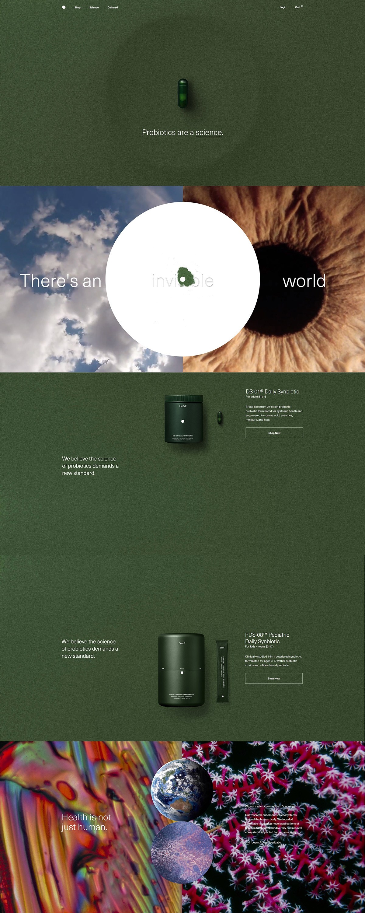 eCommerce website: Seed