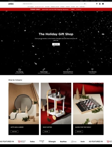 eCommerce website: Umbra Shift