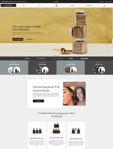 eCommerce website: Apothékary