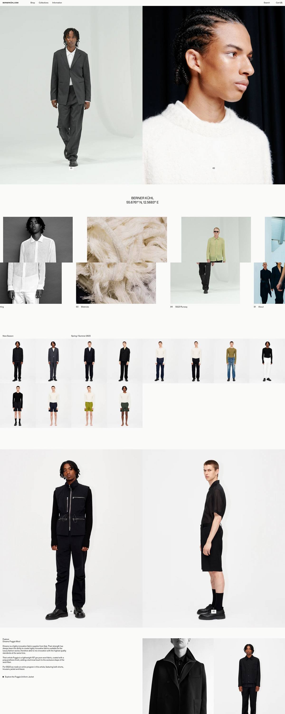 eCommerce website: Berner Kühl