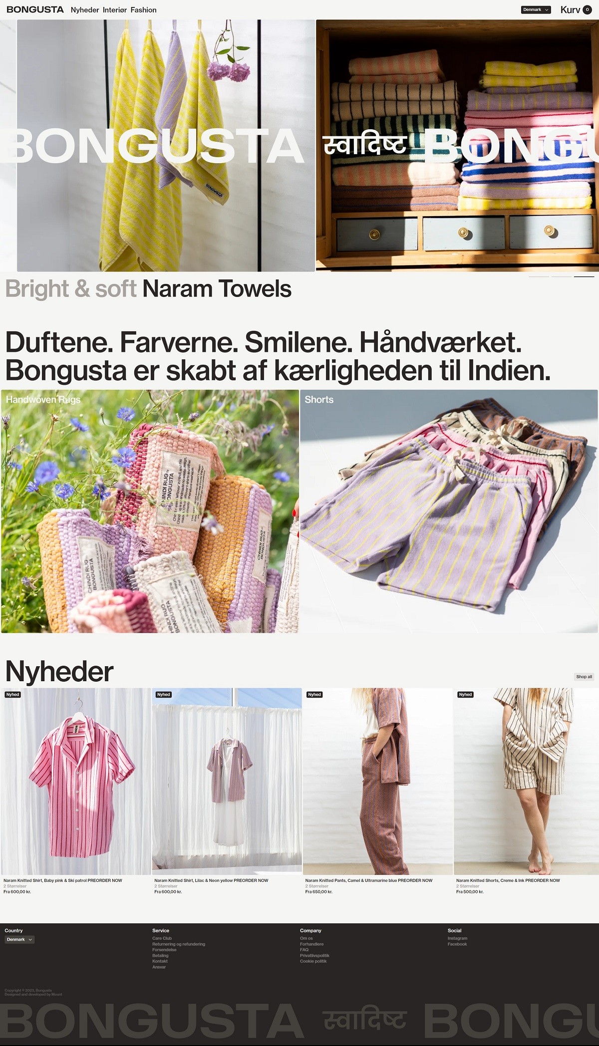 eCommerce website: Bongusta