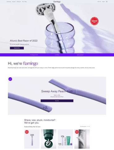 eCommerce website: Flamingo