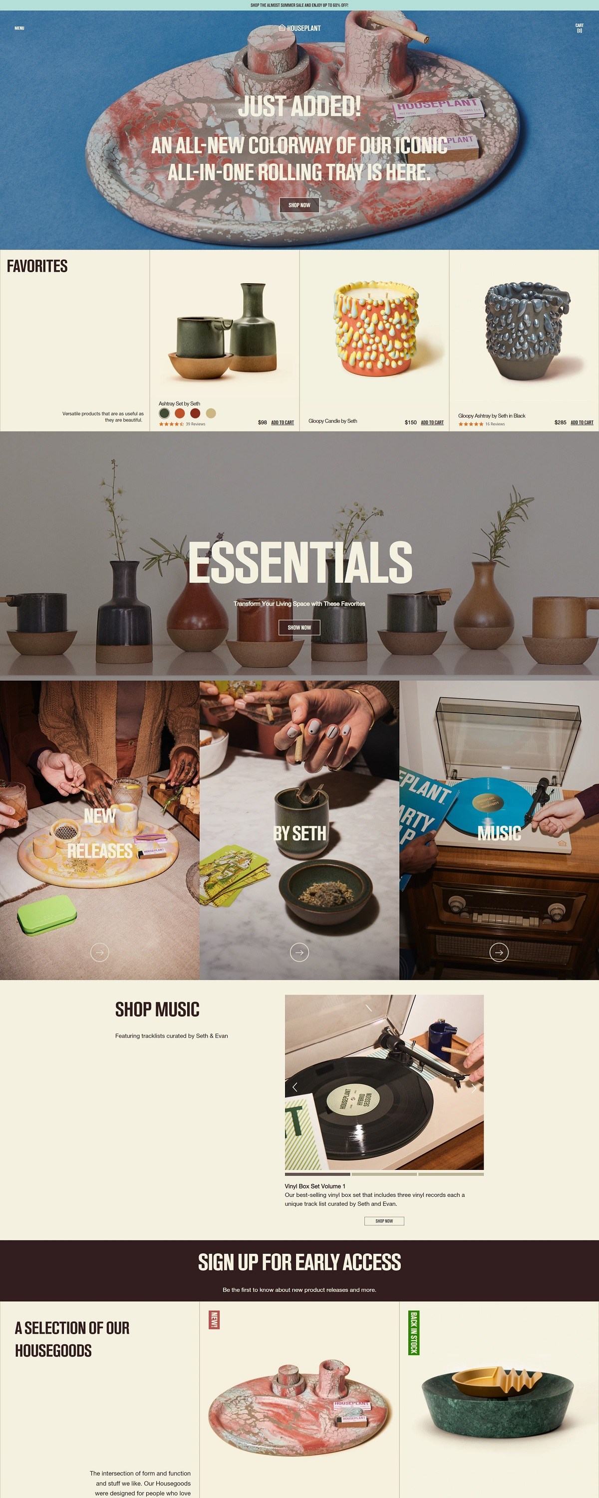 eCommerce website: HousePlant