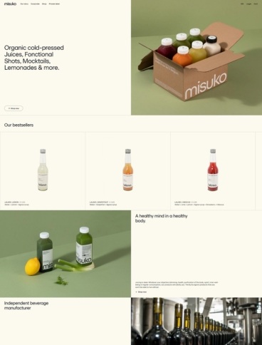 eCommerce website: Misuko