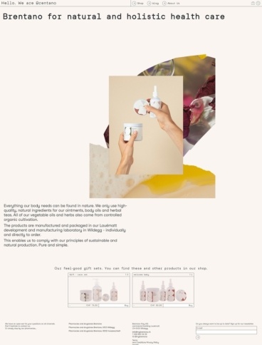 eCommerce website: My Brentano