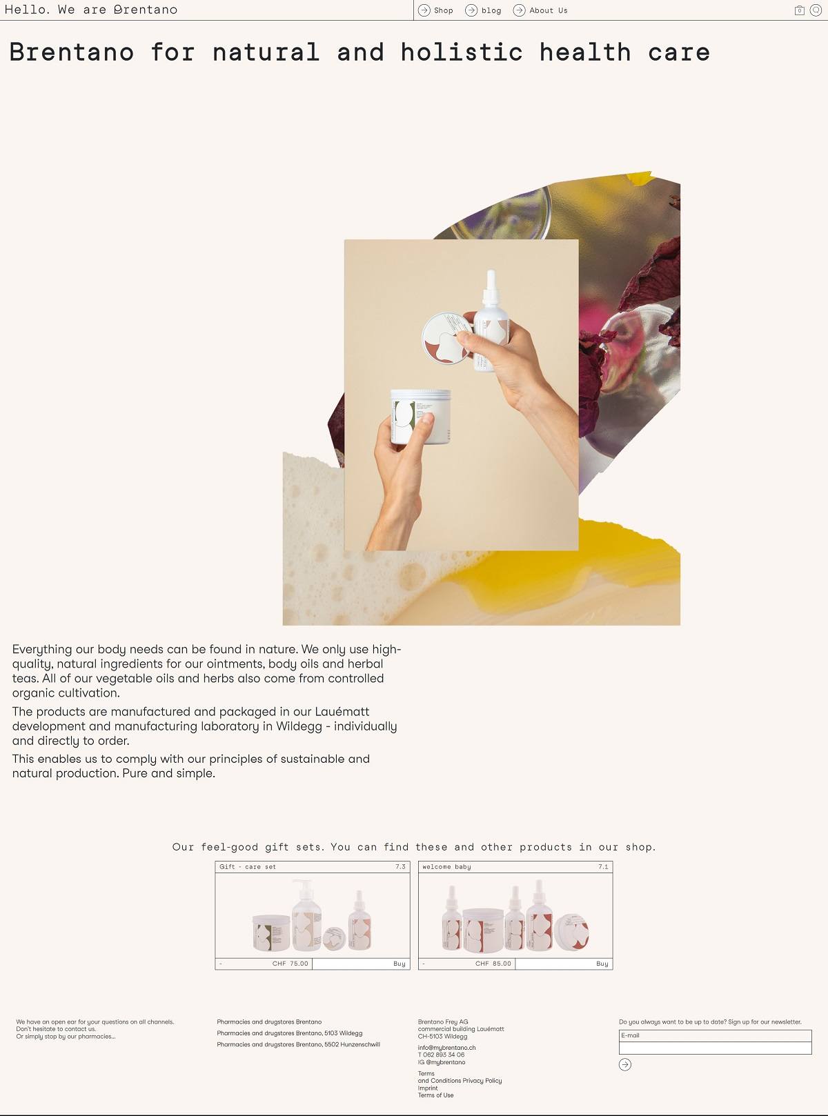 eCommerce website: My Brentano