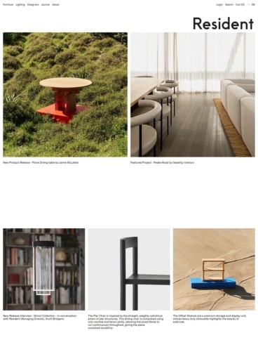 eCommerce website: Resident