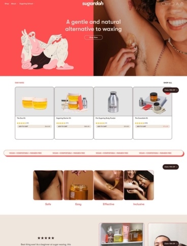 eCommerce website: Sugardoh