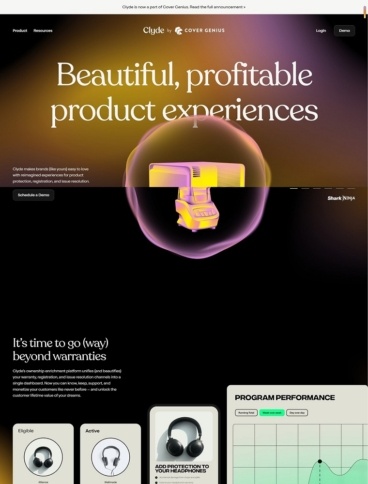 eCommerce website: Clyde