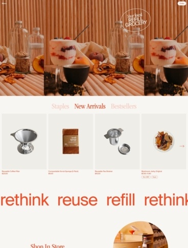 eCommerce website: Re_ grocery