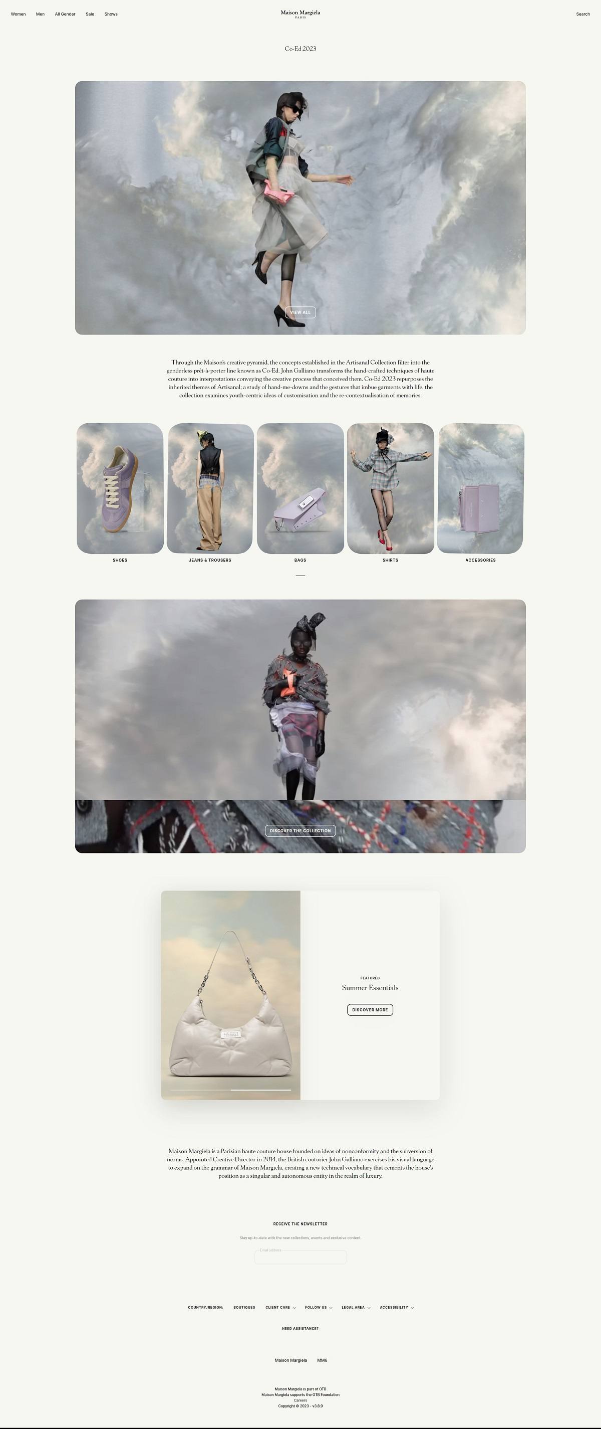 eCommerce website: Maison Margiela