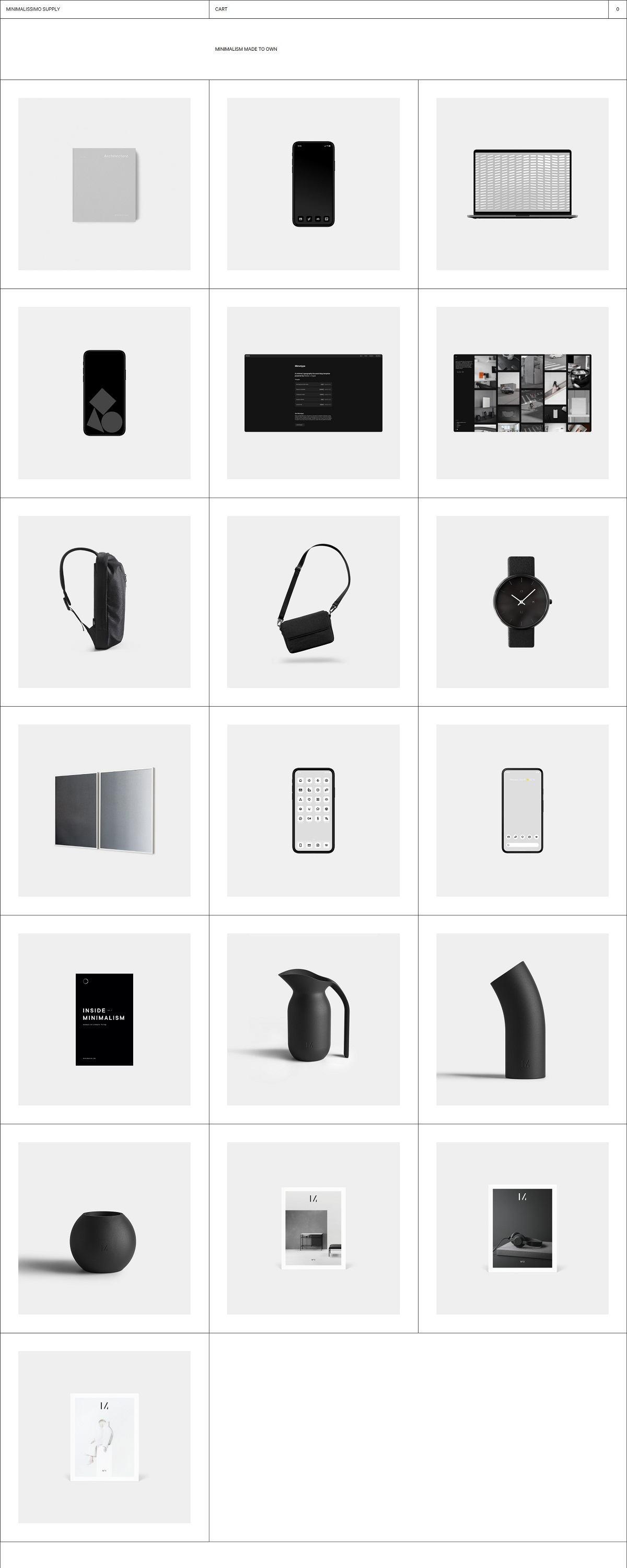 eCommerce website: Minimalissimo