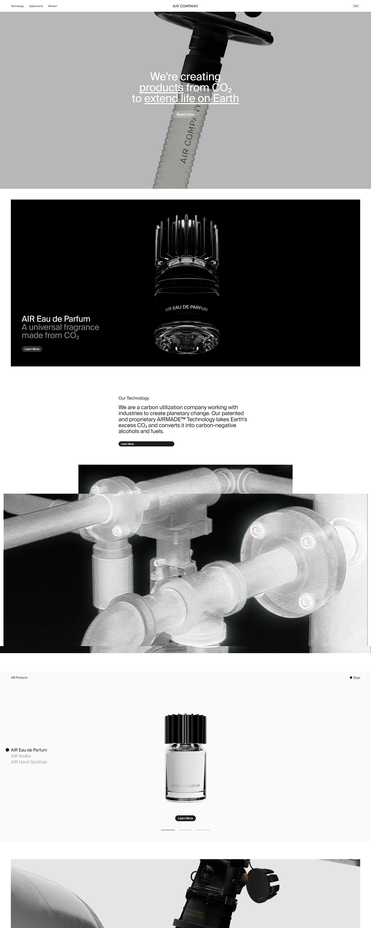 eCommerce website: Air Company