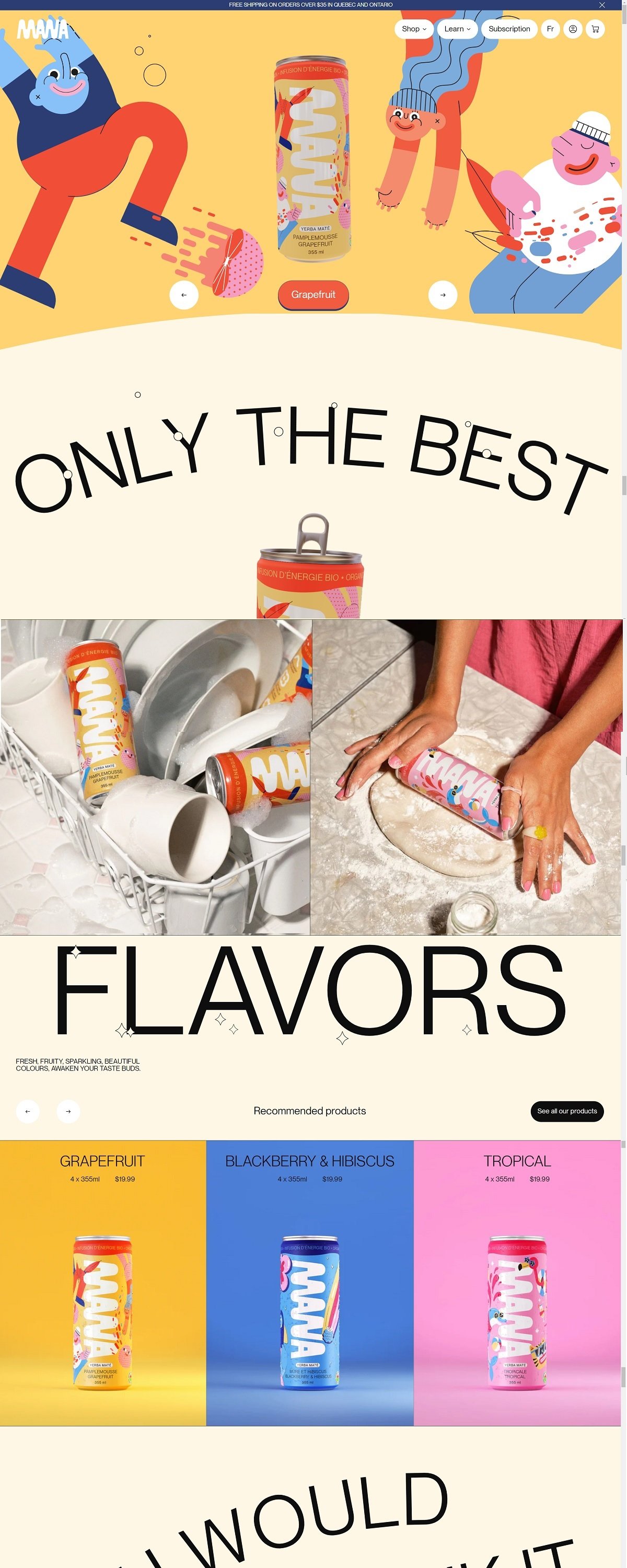 eCommerce website: Mana Yerba Maté