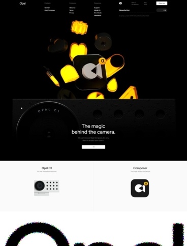 eCommerce website: Opal Camera