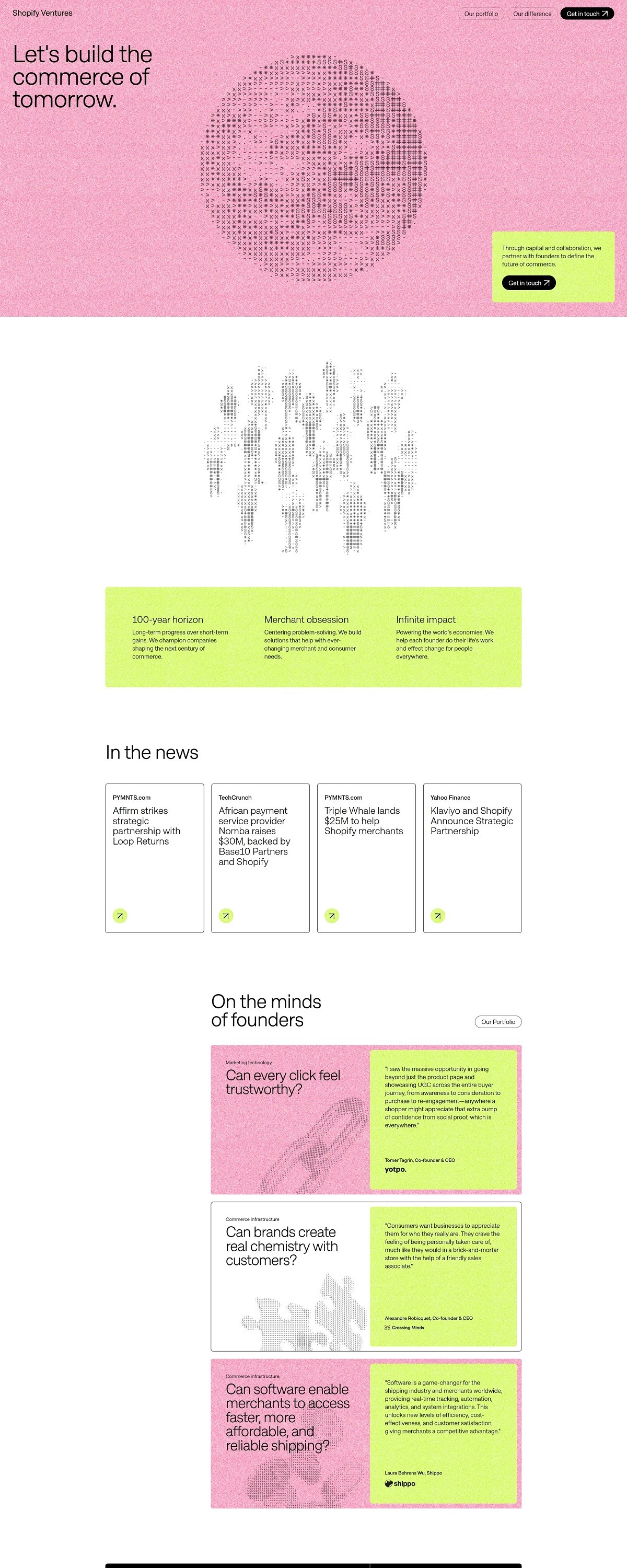 eCommerce website: Shopify Ventures