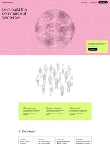 eCommerce website: Shopify Ventures