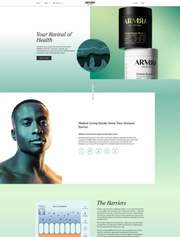 eCommerce website: ARMRA