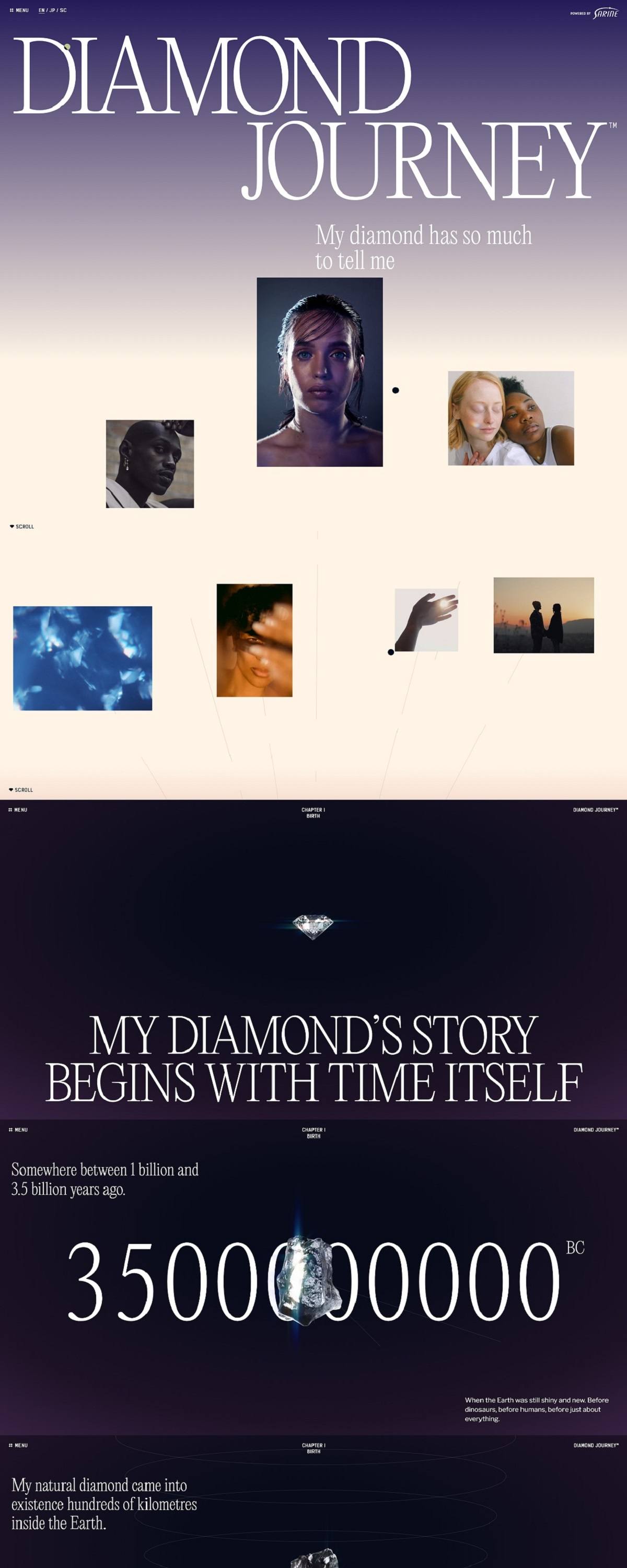 eCommerce website: Diamond Journey
