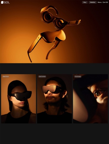 eCommerce website: Sol Reader