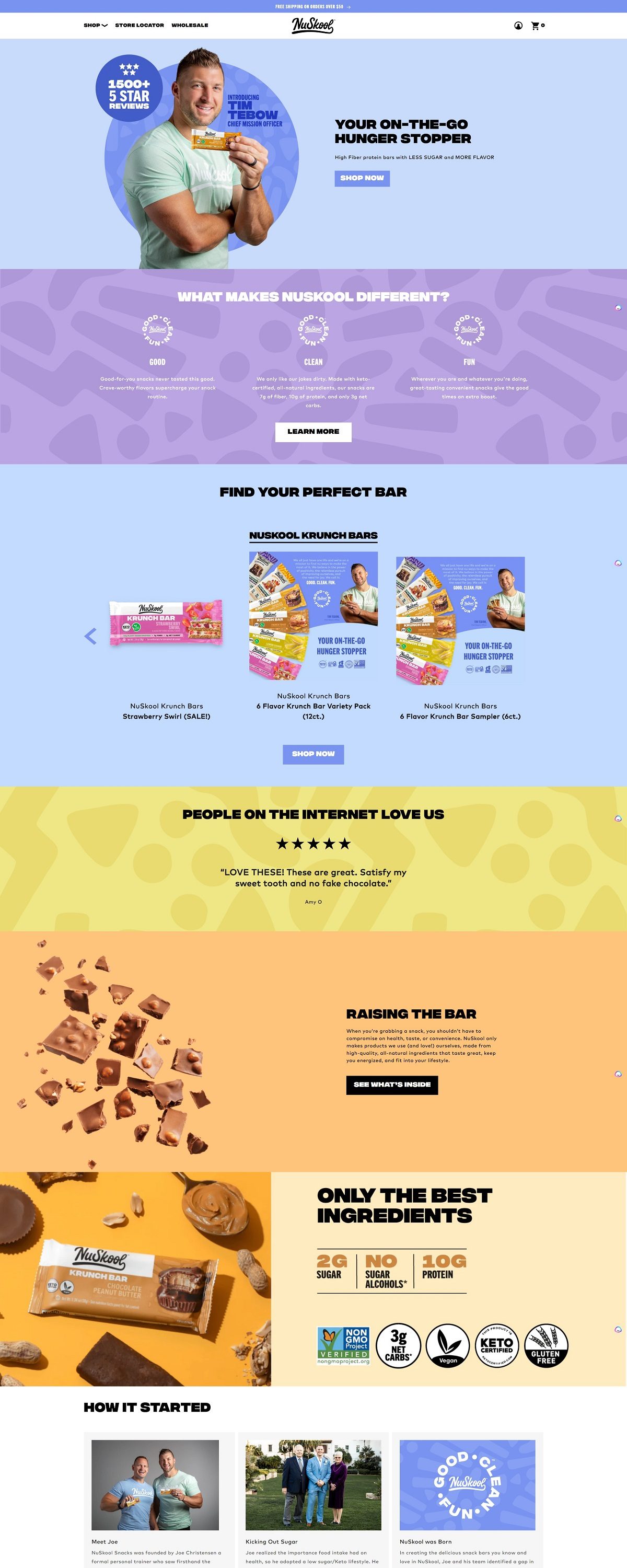 eCommerce website: NuSkool