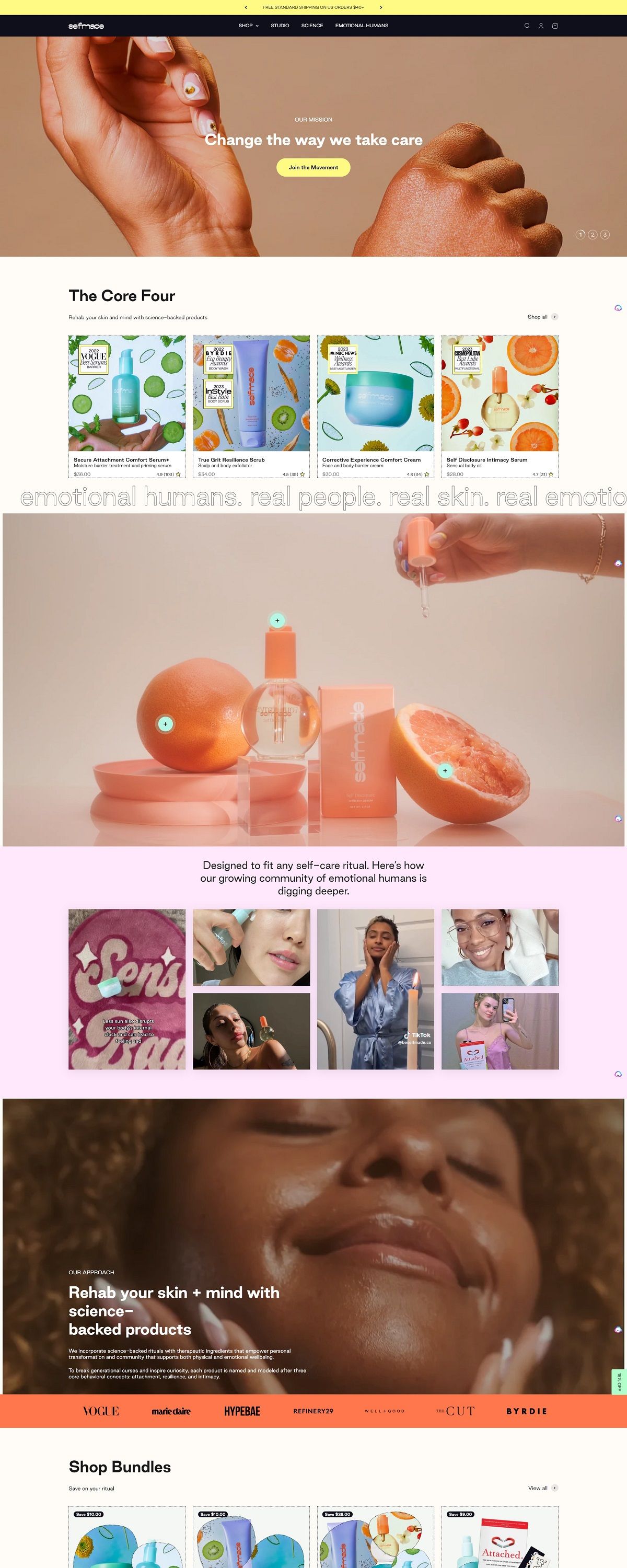 eCommerce website: selfmade