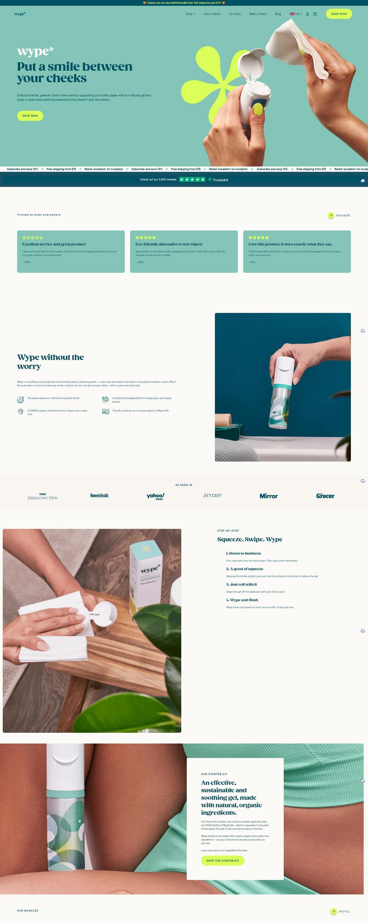 eCommerce website: Wype