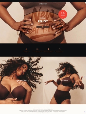 eCommerce website template: Andaman