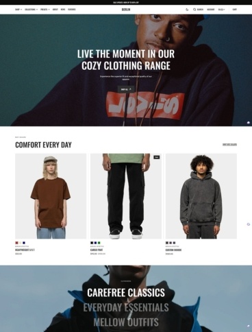 eCommerce website template: Berlin