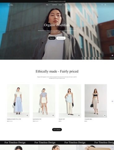 eCommerce website template: Blum