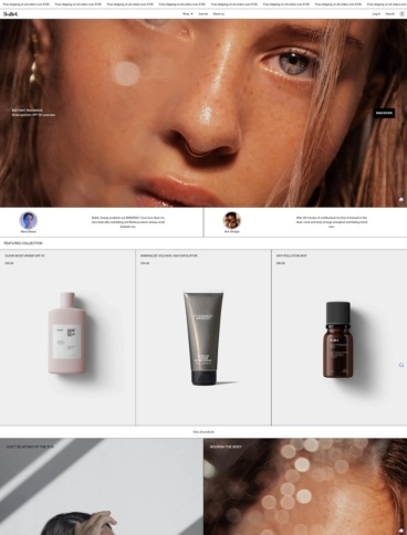 eCommerce website template: Bullet