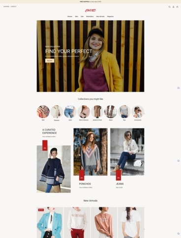 eCommerce website template: Chord Shopify Theme